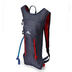 High Sierra Charcoal and Red Hydration Backpack